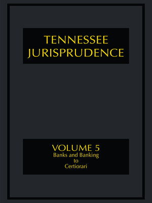 cover image of Tennessee Jurisprudence